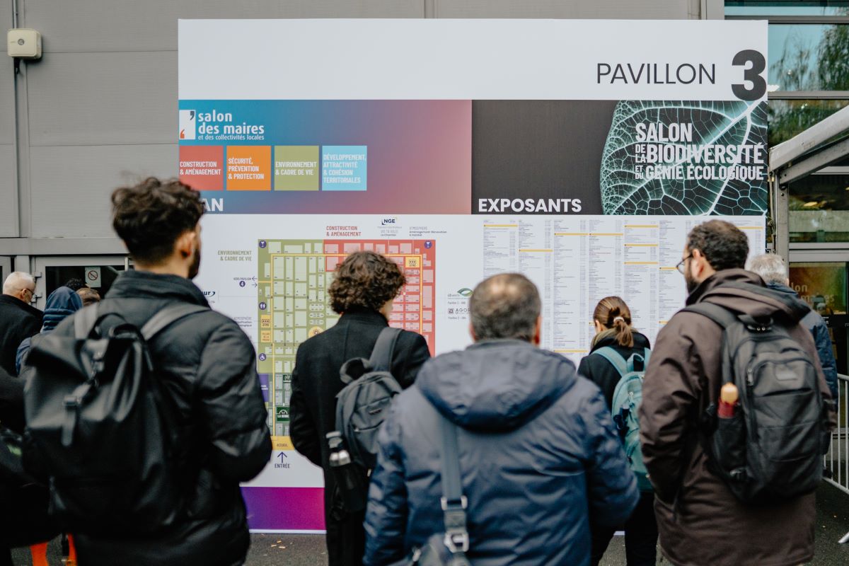 Salon de la Biodiversité et du Génie écologique - Panneau extérieur du Pavillon 3